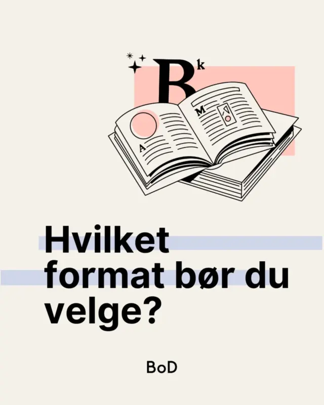 📚📏BoD tilbyr mange ulike muligheter for å utforme boken din. Med print on demand og egenutgivelse kan du trykke bøker i akkurat det formatet som passer best til ditt prosjekt. Vi tilbyr flere ulike bokformater – fra kompakte pocketbøker til større formater som passer perfekt for romaner, fagbøker, barnebøker eller praktbøker.

 👉🏻 Sveip gjennom innlegget for å se alle bokformatene vi kan trykke. 

#egenutgivelse #printondemand #boktrykk #giutbok #forfatterliv